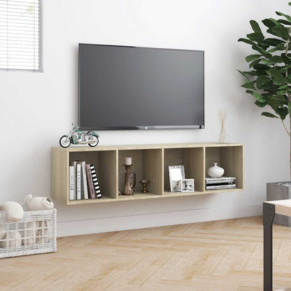 800264 vidaXL Book Cabinet/TV Cabinet Sonoma Oak 143x30x36 cm
