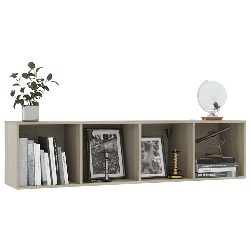 800264 vidaXL Book Cabinet/TV Cabinet Sonoma Oak 143x30x36 cm