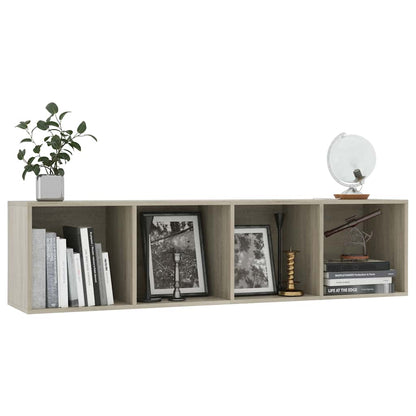 800264 vidaXL Book Cabinet/TV Cabinet Sonoma Oak 143x30x36 cm