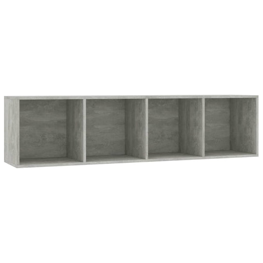 Book Cabinet/TV Cabinet Concrete Grey 143x30x36 cm