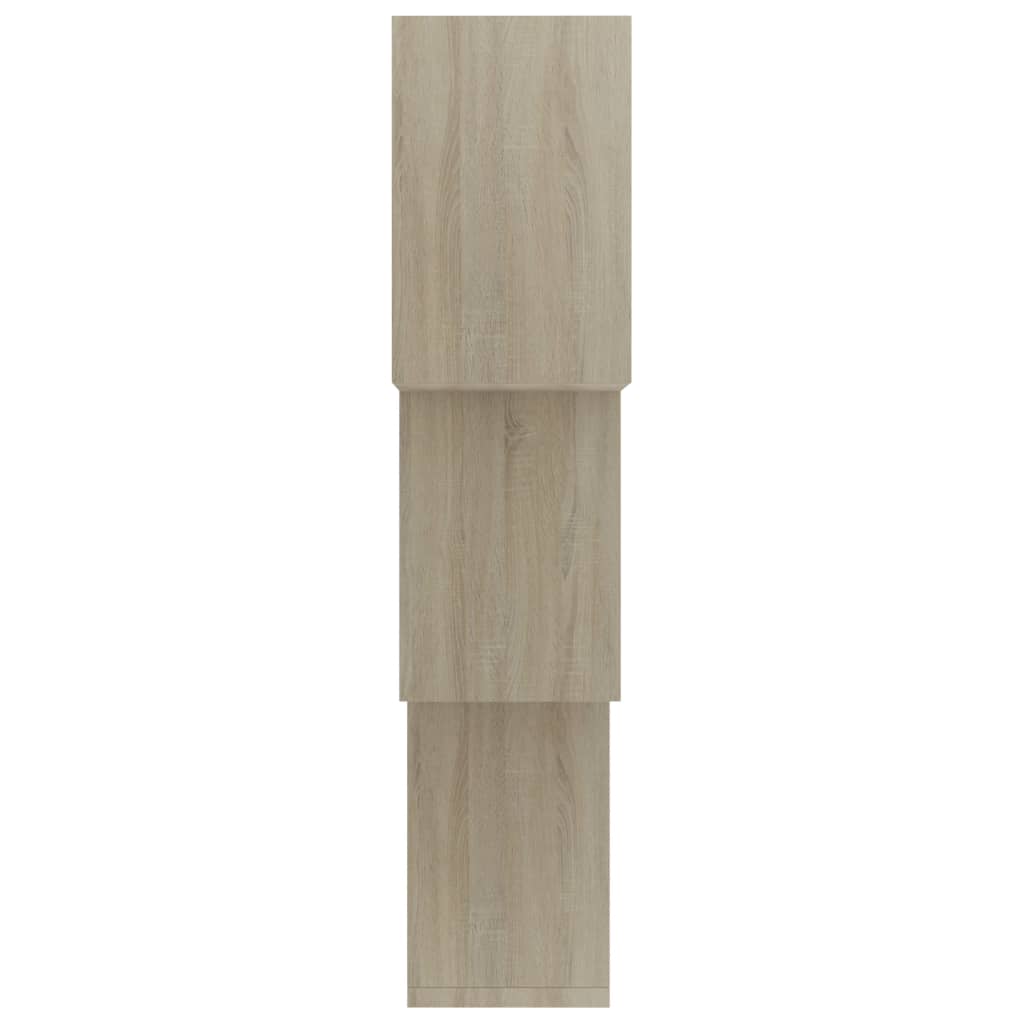 Cube Wall Shelf Sonoma Oak 68x15x68 cm Engineered Wood