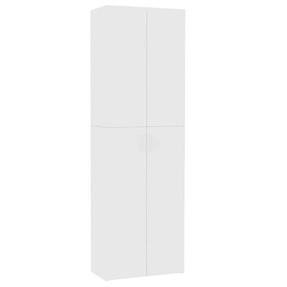 800297 vidaXL Office Cabinet White 60x32x190 cm Engineered Wood