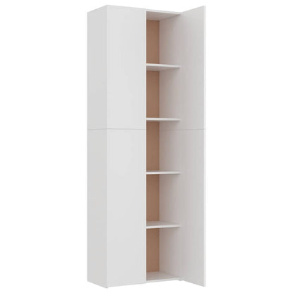 800297 vidaXL Office Cabinet White 60x32x190 cm Engineered Wood