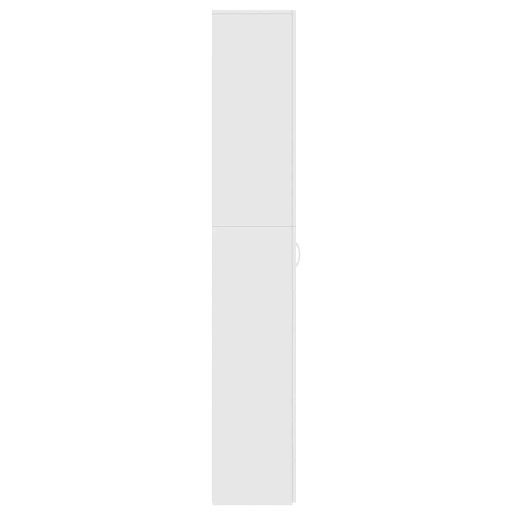 Office Cabinet White 60x32x190 cm Engineered Wood