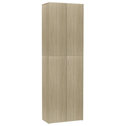 800300 vidaXL Office Cabinet Sonoma Oak 60x32x190 cm Engineered Wood