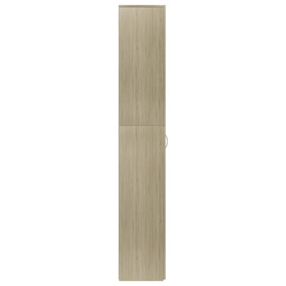 800300 vidaXL Office Cabinet Sonoma Oak 60x32x190 cm Engineered Wood