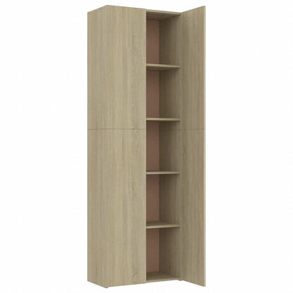800300 vidaXL Office Cabinet Sonoma Oak 60x32x190 cm Engineered Wood