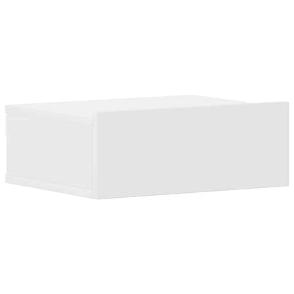 Floating Nightstand White 40x30x15cm Engineered Wood