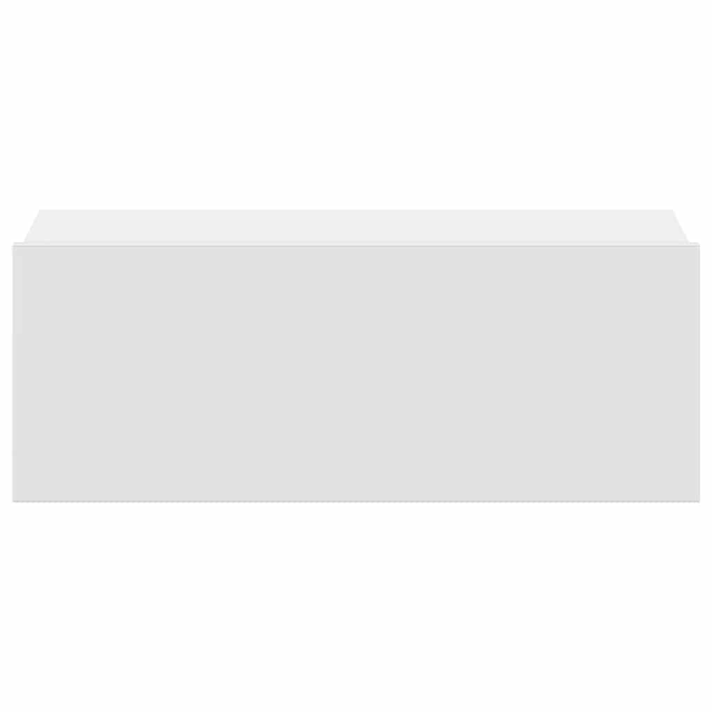 Floating Nightstand White 40x30x15cm Engineered Wood