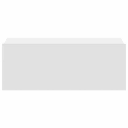 Floating Nightstand White 40x30x15cm Engineered Wood