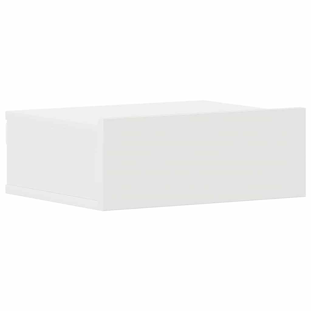 800307 vidaXL Floating Nightstands 2 pcs White 40x30x15 cm Engineered Wood