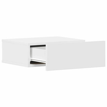 800307 vidaXL Floating Nightstands 2 pcs White 40x30x15 cm Engineered Wood