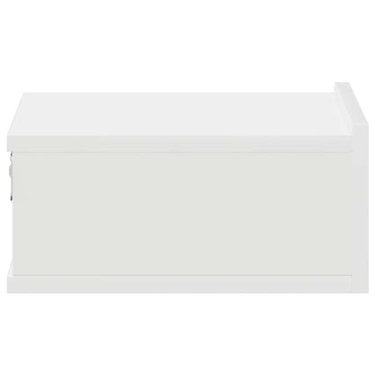 800307 vidaXL Floating Nightstands 2 pcs White 40x30x15 cm Engineered Wood