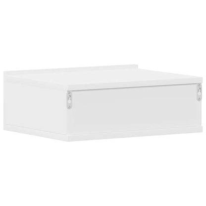 800307 vidaXL Floating Nightstands 2 pcs White 40x30x15 cm Engineered Wood