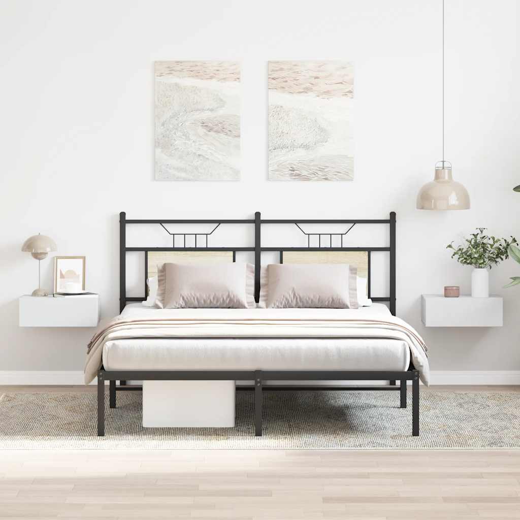 800307 vidaXL Floating Nightstands 2 pcs White 40x30x15 cm Engineered Wood