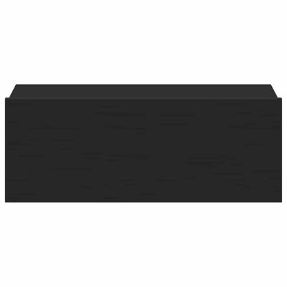 Floating Nightstand Black 40x30x15 cm Engineered Wood