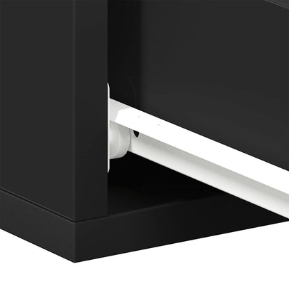 Floating Nightstand Black 40x30x15 cm Engineered Wood