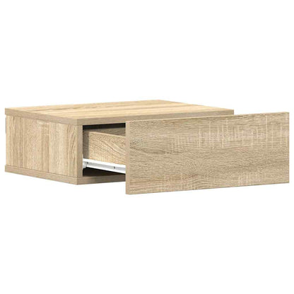 Floating Nightstand Sonoma Oak 40x30x15 cm Engineered Wood
