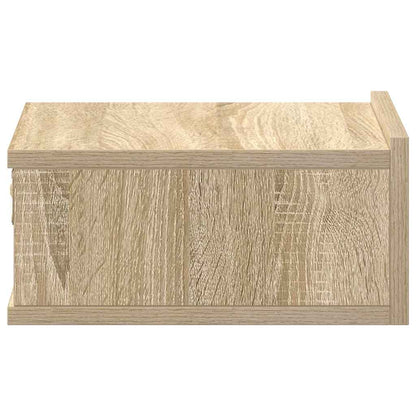 Floating Nightstand Sonoma Oak 40x30x15 cm Engineered Wood
