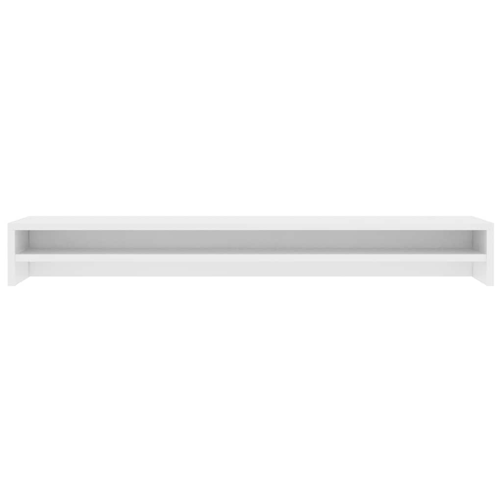 800333 vidaXL Monitor Stand White 100x24x13 cm Engineered Wood