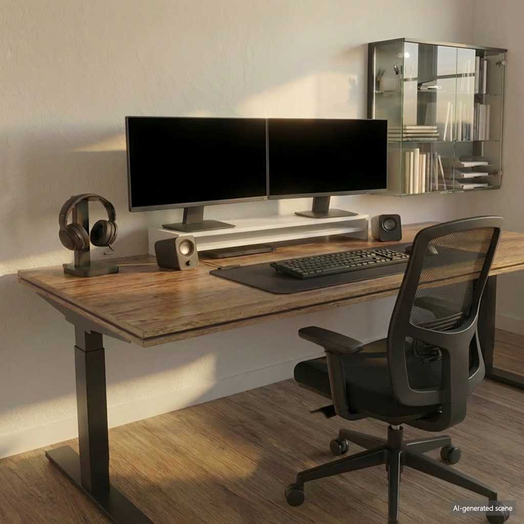 800333 vidaXL Monitor Stand White 100x24x13 cm Engineered Wood