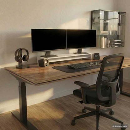 800333 vidaXL Monitor Stand White 100x24x13 cm Engineered Wood