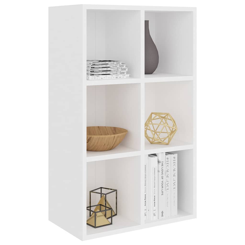 800342 vidaXL Book Cabinet/Sideboard White 66x30x98 cm Engineered Wood