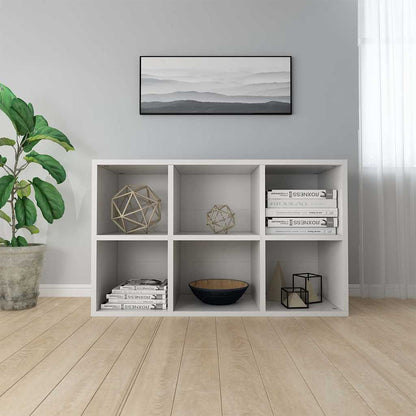 800342 vidaXL Book Cabinet/Sideboard White 66x30x98 cm Engineered Wood