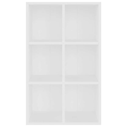 800342 vidaXL Book Cabinet/Sideboard White 66x30x98 cm Engineered Wood