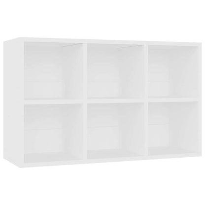 800342 vidaXL Book Cabinet/Sideboard White 66x30x98 cm Engineered Wood