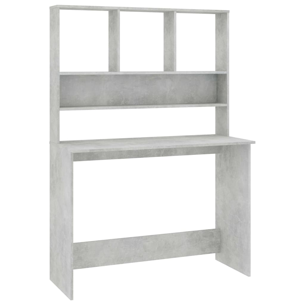 Desk | Concrete Grey | Engineered wood | Compact | Desk | Rectangular