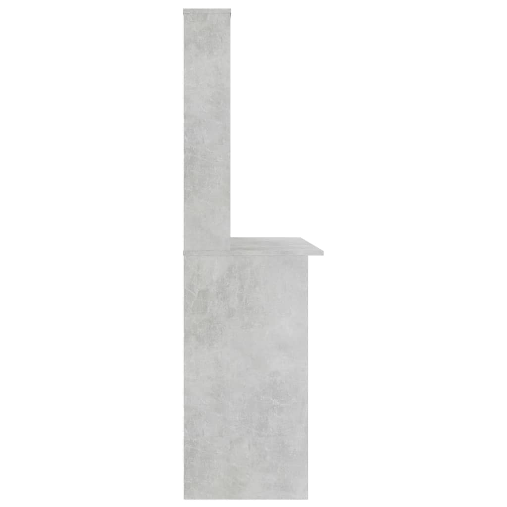 Desk | Concrete Grey | Engineered wood | Compact | Desk | Rectangular