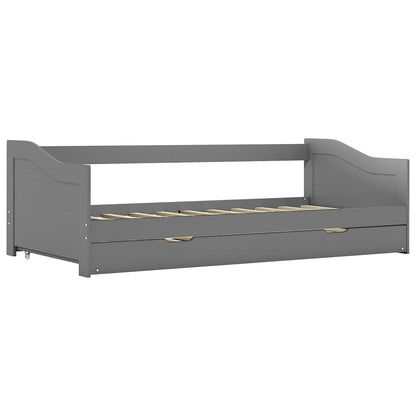 Sofa Bed Frame | Grey | Pine wood and plywood | 90x200 cm