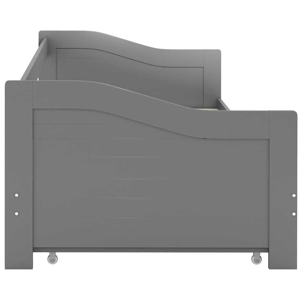 Sofa Bed Frame | Grey | Pine wood and plywood | 90x200 cm