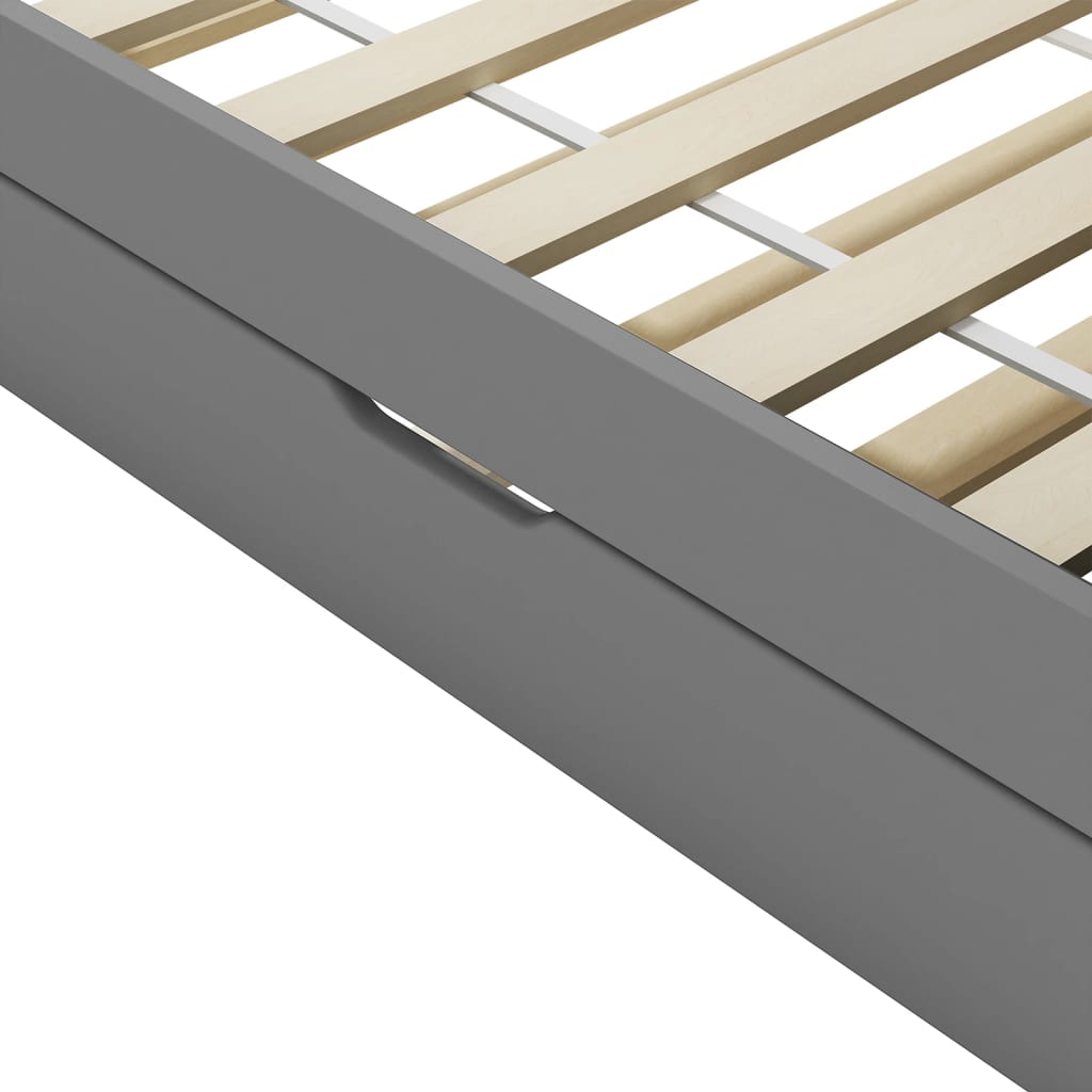 Sofa Bed Frame | Grey | Pine wood and plywood | 90x200 cm