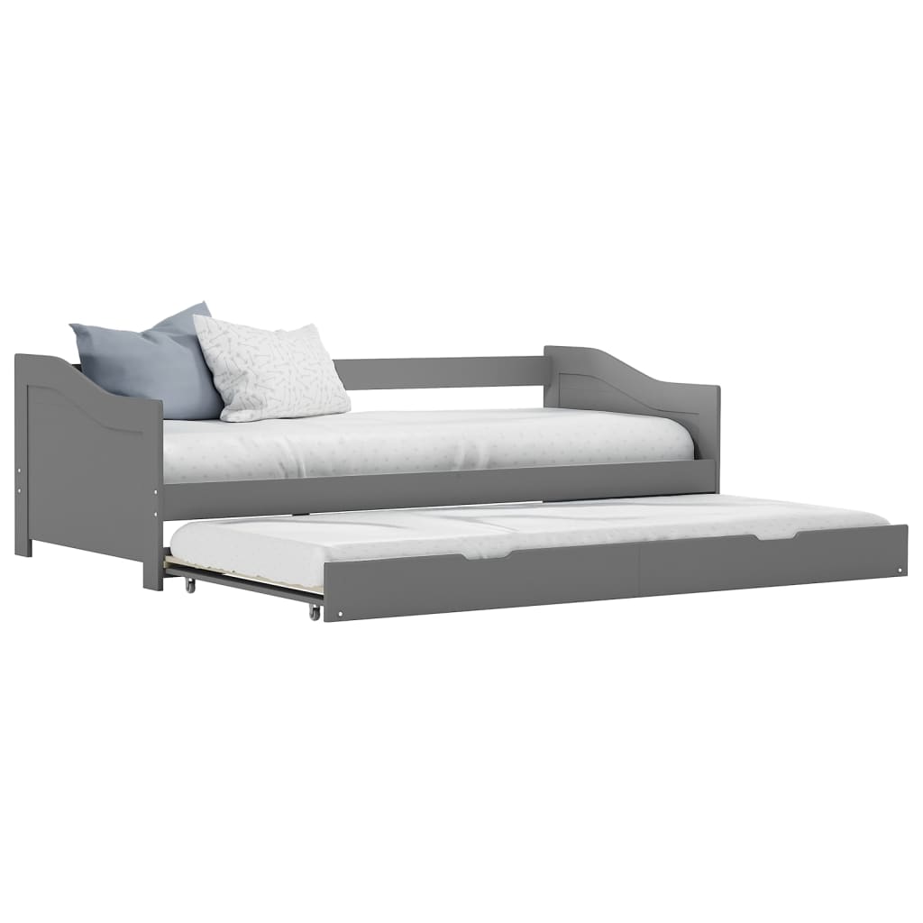 Sofa Bed Frame | Grey | Pine wood and plywood | 90x200 cm