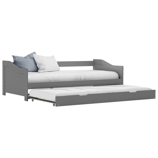 Sofa Bed Frame | Grey | Pine wood and plywood | 90x200 cm