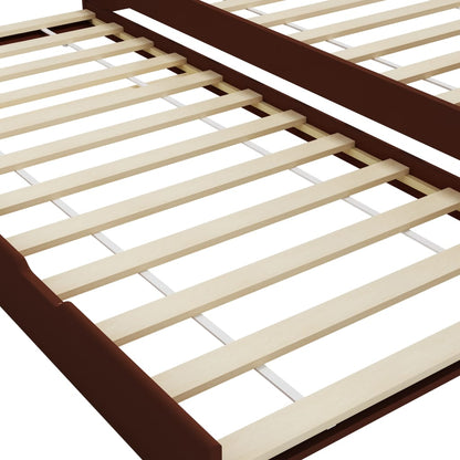 Sofa Bed Frame | Dark Brown | Pine wood, Plywood slats | 90x200 cm