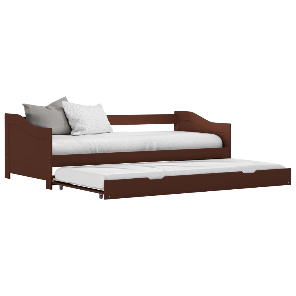 Sofa Bed Frame | Dark Brown | Pine wood, Plywood slats | 90x200 cm