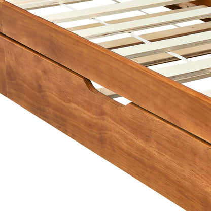 Pull-out Sofa Bed Frame without Mattress Honey Brown 90x200 cm