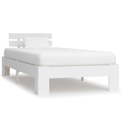 Bed Frame | White | Solid pine wood, plywood | Single | Durable