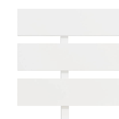 Bed Frame without Mattress White Solid Pine Wood 120x200 cm