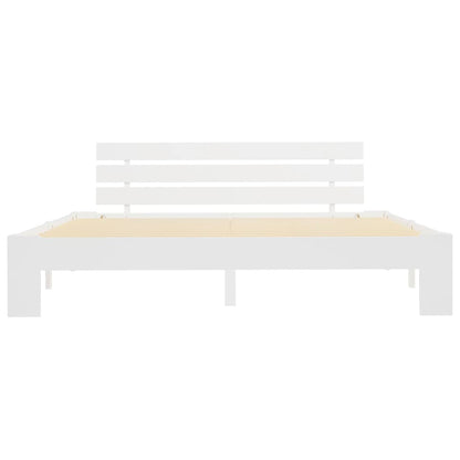 Bed Frame | White | Solid pine wood, Plywood | 180x200 cm Super King