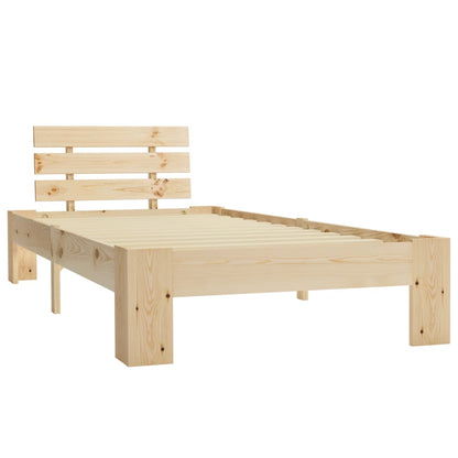 Bed Frame | Natural | Solid Pine Wood, Plywood | Single |  Durable