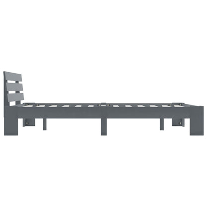Bed Frame | Grey | Solid Pine Wood | Double | Durable | Bed Frame