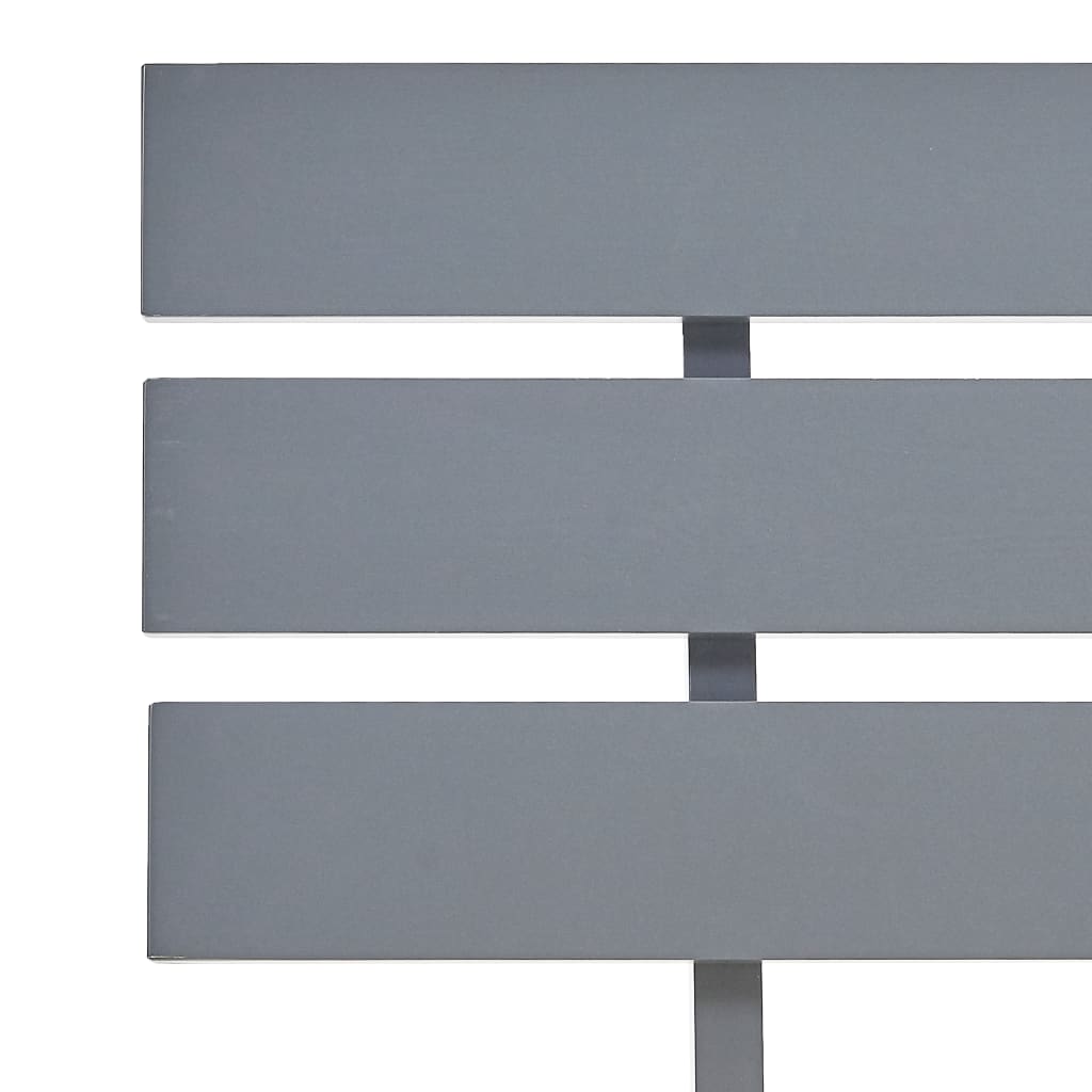 Bed Frame | Grey | Solid Pine Wood and Plywood | 160x200 cm | Durable