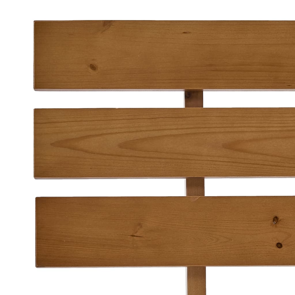 Bed Frame without Mattress Honey Brown 100x200cm Solid Wood Pine