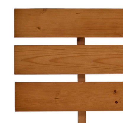 Bed Frame | Honey brown | Solid pine wood and plywood | Double | Durable