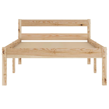 Bed Frame | Natural | Solid pine wood and plywood | Single | Durable