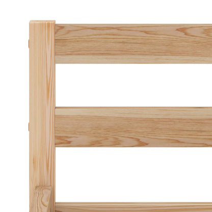 Bed Frame without Mattress Solid Pine Wood 120x200 cm